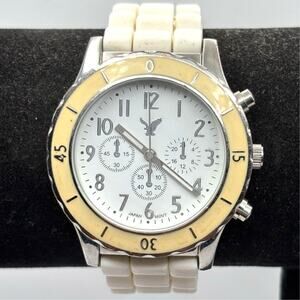 Silver & White American Eagle Men's Watch